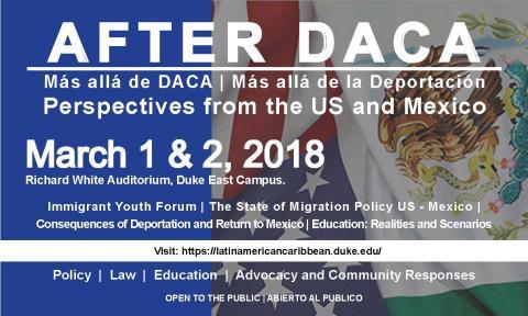 flyer for After DACA event